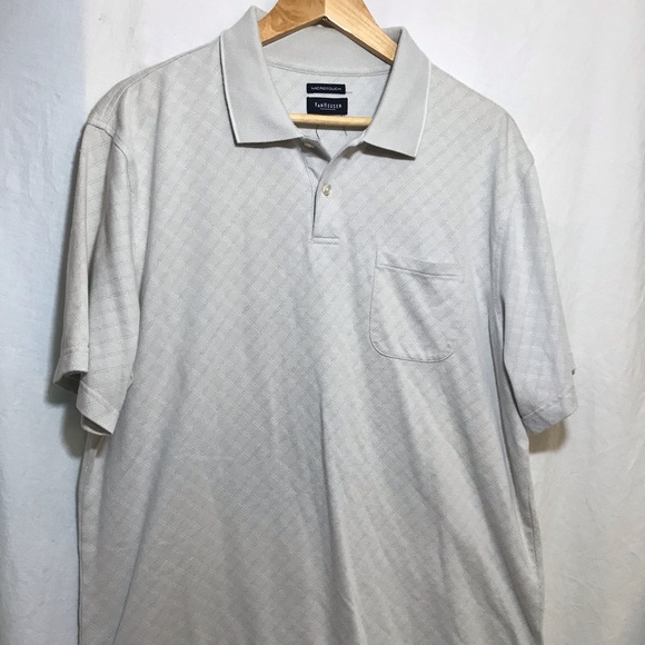 Men’s Van Heusen EUC Polo Shirt Large Microtouch L